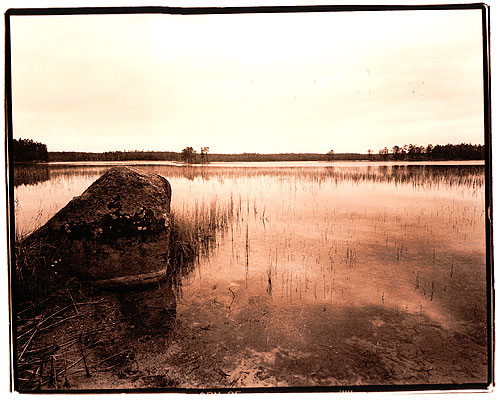 Lith prints of Finland's peaceful landscape 5 FinLith27