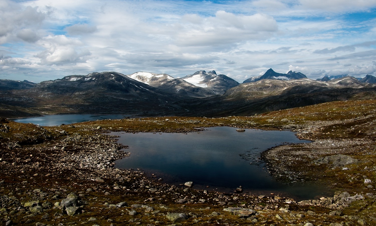 Landschaften aus dem Fjell Norwegens 9 Koldedalstind Falketind 2757 Pano